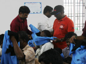 T-shirts Snacks Biriyani at Blind School3