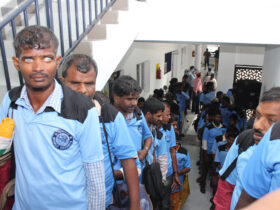 T-shirts Snacks Biriyani at Blind School5